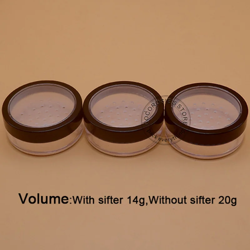 (30pieces/lot)Empty loose powder jar with window 20g/5g powder case 20ml loose powder case
(30pieces/lot)Empty loose powder jar with window 20g/5g powder case 20ml loose powder case