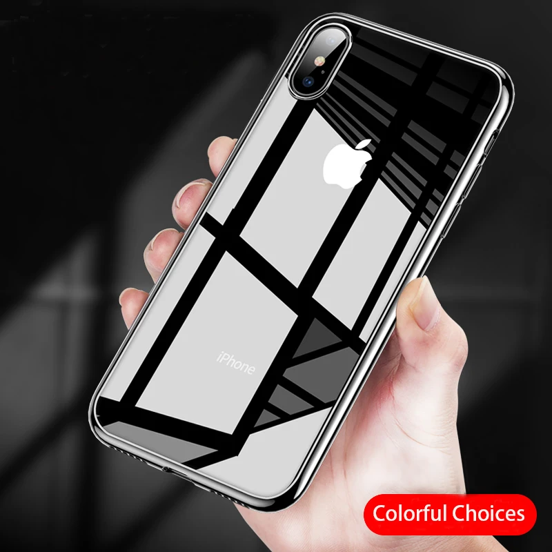 GUSGU Ultra Thin Soft TPU Phone Case for iPhone X 7 8 Plus Luxury Plating Clear Silicone Mobile Phone Housing for iPhone 8 Plus
GUSGU Ultra Thin Soft TPU Phone Case for iPhone X 7 8 Plus Luxury Plating Clear Silicone Mobile Phone Housing for iPhone 8 Plus