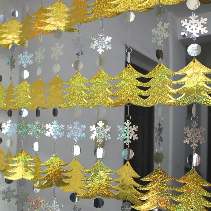 2019 Christmas decoration Home ornaments Christmas tree snowflake sequin curtains festive party background decoration supplies
2019 Christmas decoration Home ornaments Christmas tree snowflake sequin curtains festive party background decoration supplies