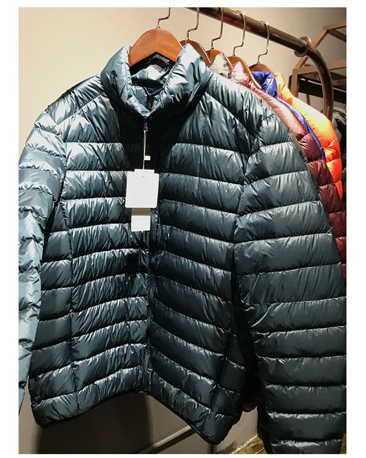 Aolamegs Winter Down Jacket Men 90 White Duck Down Coat Solid Color Ultralight Down Jackets Male Windproof Warm Parka Plus Size (23)