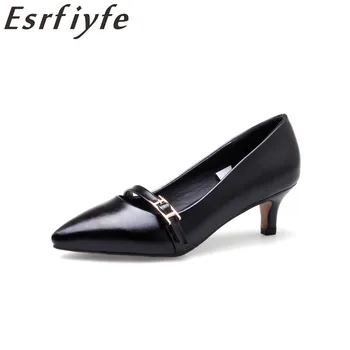 ESRFIYFE 2018 New Spring Shallow Buckle Pumps Thin Heels Concise Shoes Women Pointed Toe Cow Muscle Wedding Party Shoes Handmade
ESRFIYFE 2018 New Spring Shallow Buckle Pumps Thin Heels Concise Shoes Women Pointed Toe Cow Muscle Wedding Party Shoes Handmade