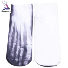 Calcetines Unisex con estampado de calavera 3D, calcetines divertidos para mujer, mujeres, calcetines divertidos para mujer 2018 # WS(China)