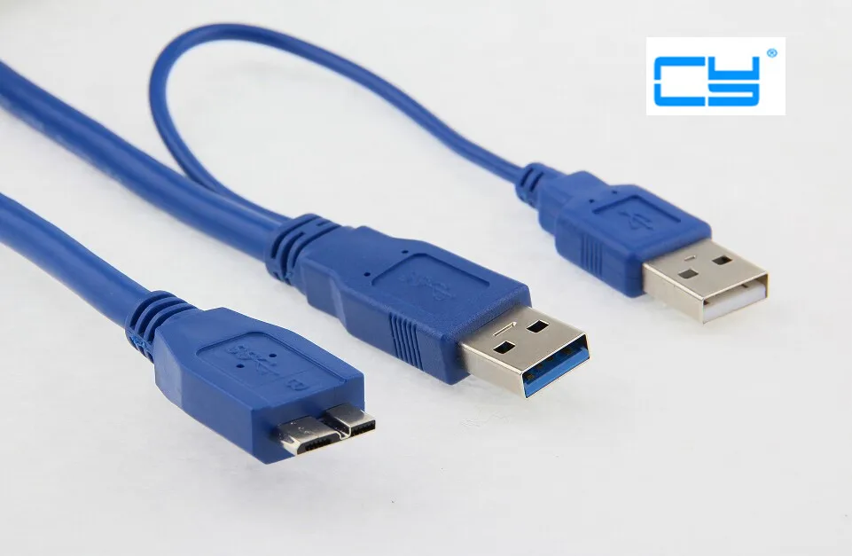 5 Гбит/с Micro B USB 3 0 внешний жесткий диск кабель с источник питания для WD Passport Seagate