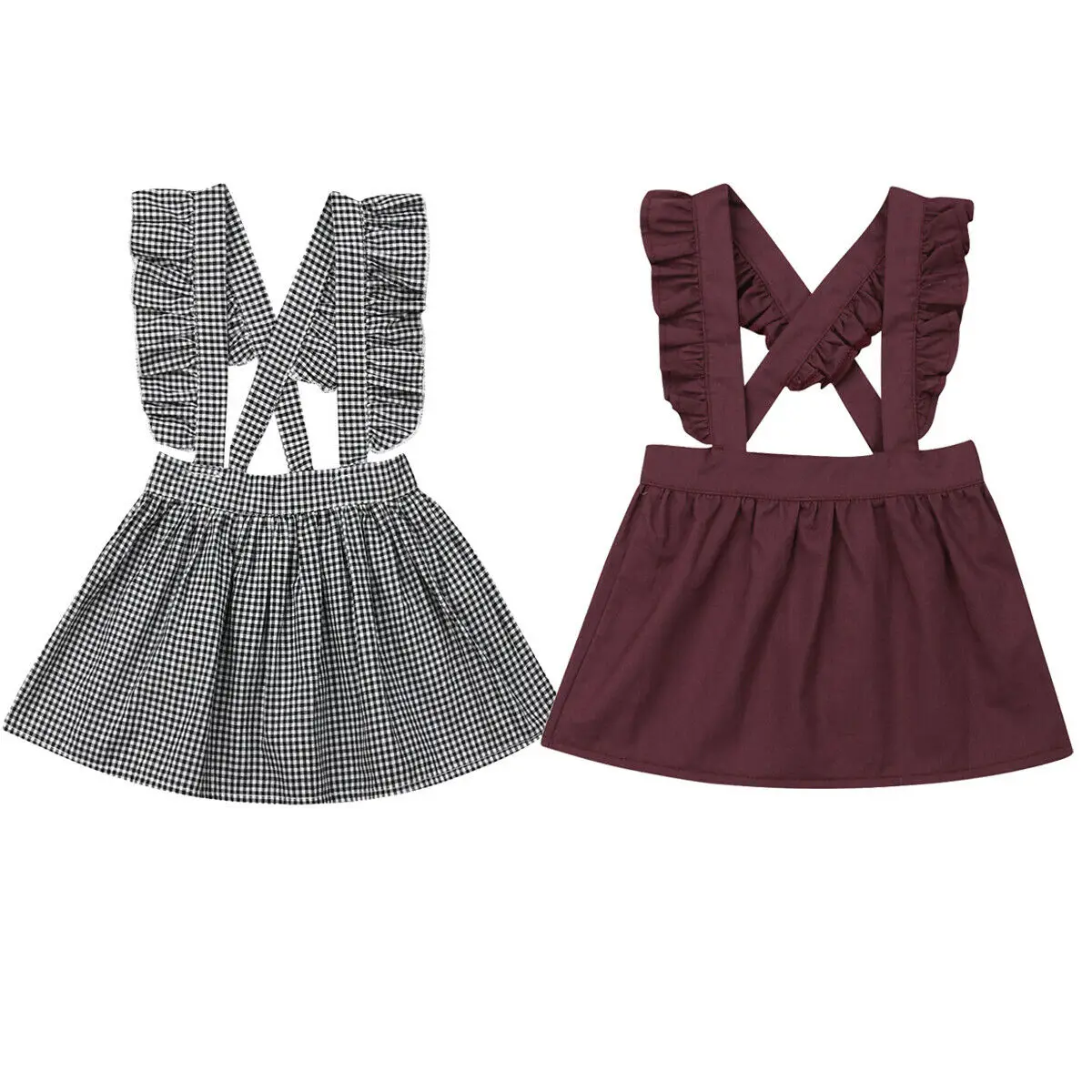 Newborn Baby Kids Girls Summer Button Dress Ruffle Solid Plaid Print Casual Bib Dresses Outfit Clothes
Newborn Baby Kids Girls Summer Button Dress Ruffle Solid Plaid Print Casual Bib Dresses Outfit Clothes