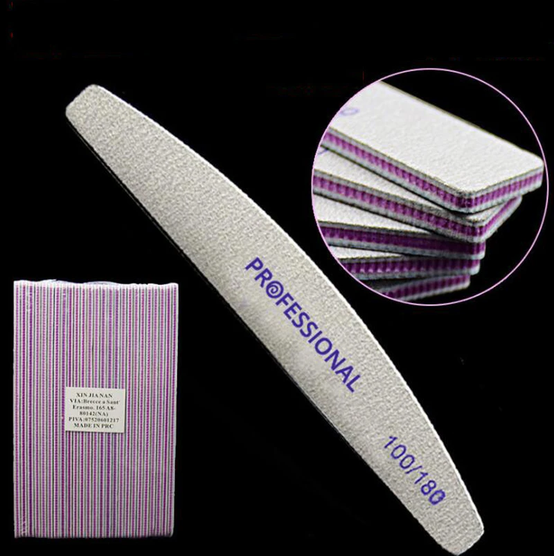 100/180 GRIT Pro Nail Files - 25Pcs Nail File Double Sided Half Moon Nail File-Emery Board Cosmetic Manicure Pedicure Tools ,HG7
100/180 GRIT Pro Nail Files - 25Pcs Nail File Double Sided Half Moon Nail File-Emery Board Cosmetic Manicure Pedicure Tools ,HG7