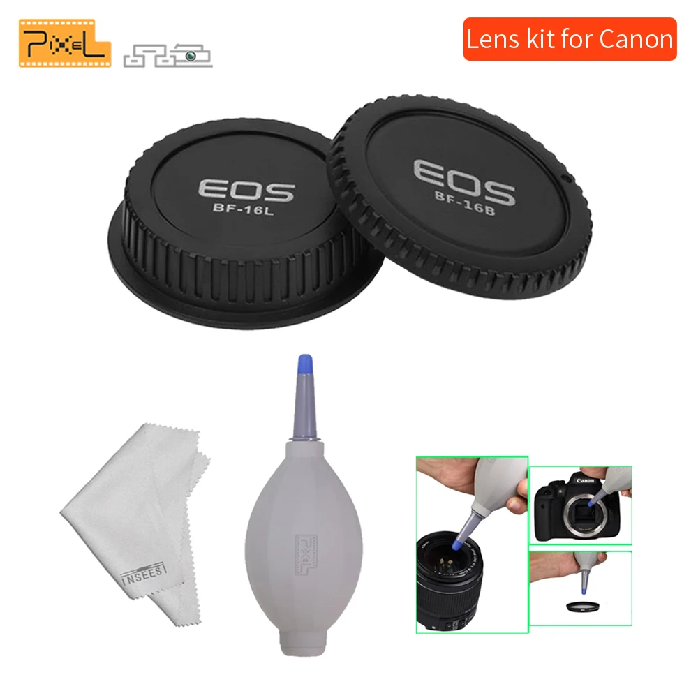 Pixel BF-16B/BF-16L Lens Rear Cap+Camera Body Cap for Canon with RB-20 Multi-function Strong Cleaning Air Blower Cleaning kit
Pixel BF-16B/BF-16L Lens Rear Cap+Camera Body Cap for Canon with RB-20 Multi-function Strong Cleaning Air Blower Cleaning kit