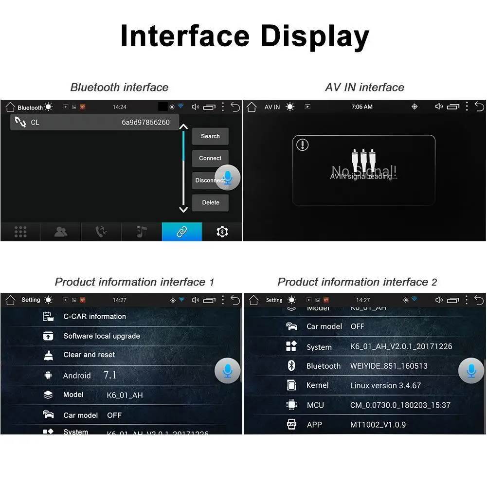 Android 7.1 Double 2 DIN 7/" Quad Core 3G Car Stereo MP5 Player WIFI GPS FM Radio