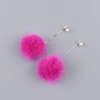 Crystal cute mink Fur Ball PomPom Long Drop Earrings For Women Soft Pom Pom Ear Dangle Jewelry Winter Gift Trinket
Crystal cute mink Fur Ball PomPom Long Drop Earrings For Women Soft Pom Pom Ear Dangle Jewelry Winter Gift Trinket