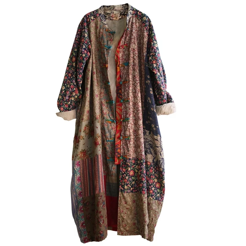 Johnature Women Print Floral Trench Vintage Coats 2019 Autumn New Stand Long Sleeve Loose Chinese Style Cotton Linen Trench Coat
Johnature Women Print Floral Trench Vintage Coats 2019 Autumn New Stand Long Sleeve Loose Chinese Style Cotton Linen Trench Coat