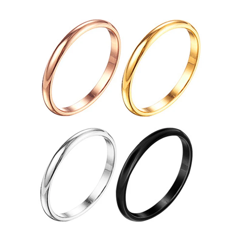 JHSL Fashion Jewelry Simple Women Rings Solid Polished Stainless Steel Black Silver Rose gold Color US size 3 4 5 6 7 8
JHSL Fashion Jewelry Simple Women Rings Solid Polished Stainless Steel Black Silver Rose gold Color US size 3 4 5 6 7 8