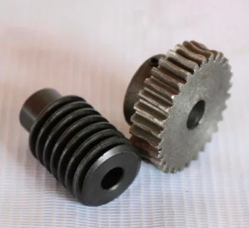 1set/lot 2M-30T Reduction Ratio:1:30 Carton Steel Worm Gear -Gear Hole:12mm Rod Hole:12mm