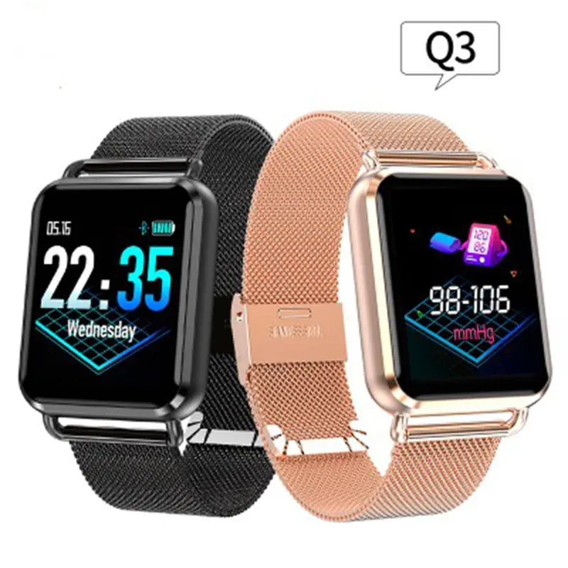 New Wear Q3 Smart watch Men waterproof Dynamic Blood Oxygen Pressure Pedometer fitness tracker Heart Rate smartwatch Men Women
New Wear Q3 Smart watch Men waterproof Dynamic Blood Oxygen Pressure Pedometer fitness tracker Heart Rate smartwatch Men Women