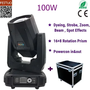 4pcs+flight case LED Beam 100w Moving Head Light Spot Zoom Light 16+8 Prism Professional Powercon in and out Stage Disco Light
4pcs+flight case LED Beam 100w Moving Head Light Spot Zoom Light 16+8 Prism Professional Powercon in and out Stage Disco Light