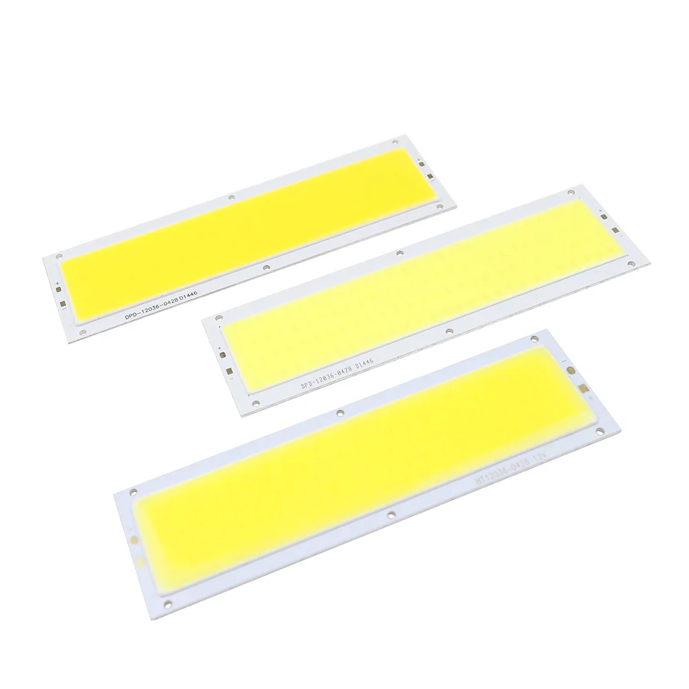 

DC12V COB LED Panel Strip Light Chip 10W Lamp Bulb Light Source Warm White Pure White For DIY Spotlight Floor Lighting