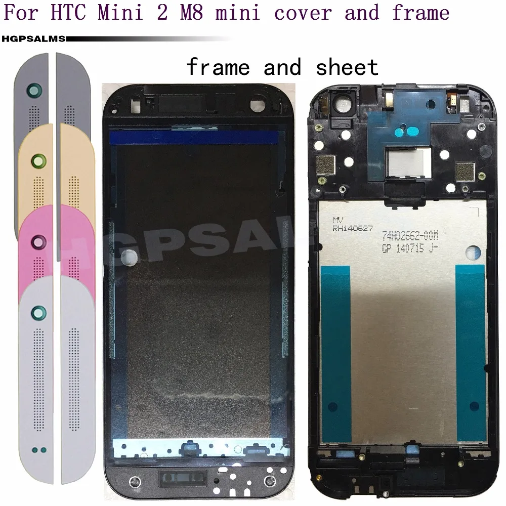Для htc One Mini 2 M8 mini передняя рамка задняя крышка батарейного отсека задний корпус