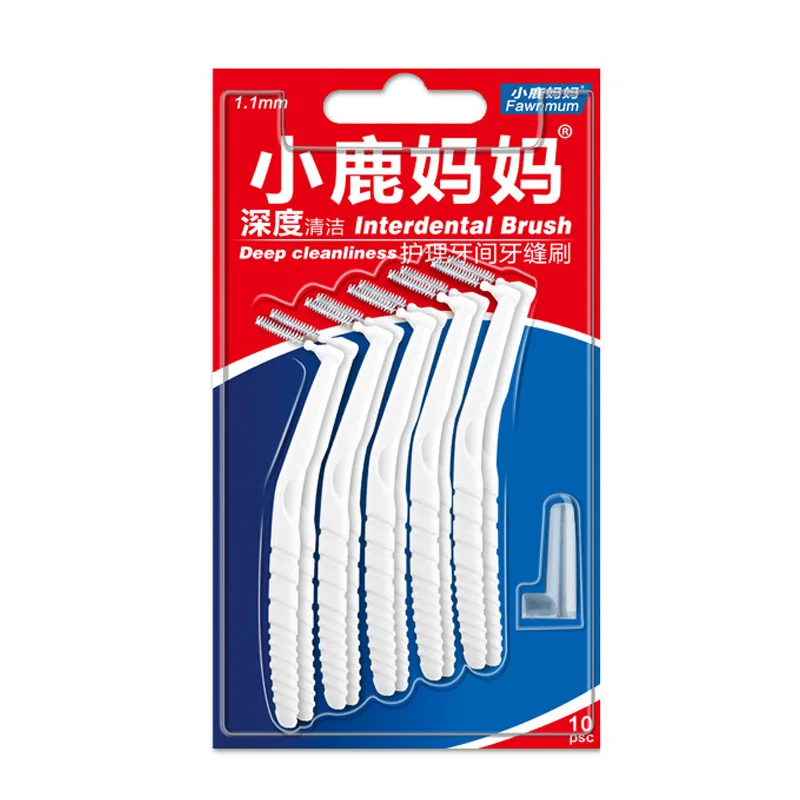 10 Pcs Interdental Brush Micro Size 0.7-1.2mm L-shaped Oral Care Floss Brush QRD88
10 Pcs Interdental Brush Micro Size 0.7-1.2mm L-shaped Oral Care Floss Brush QRD88