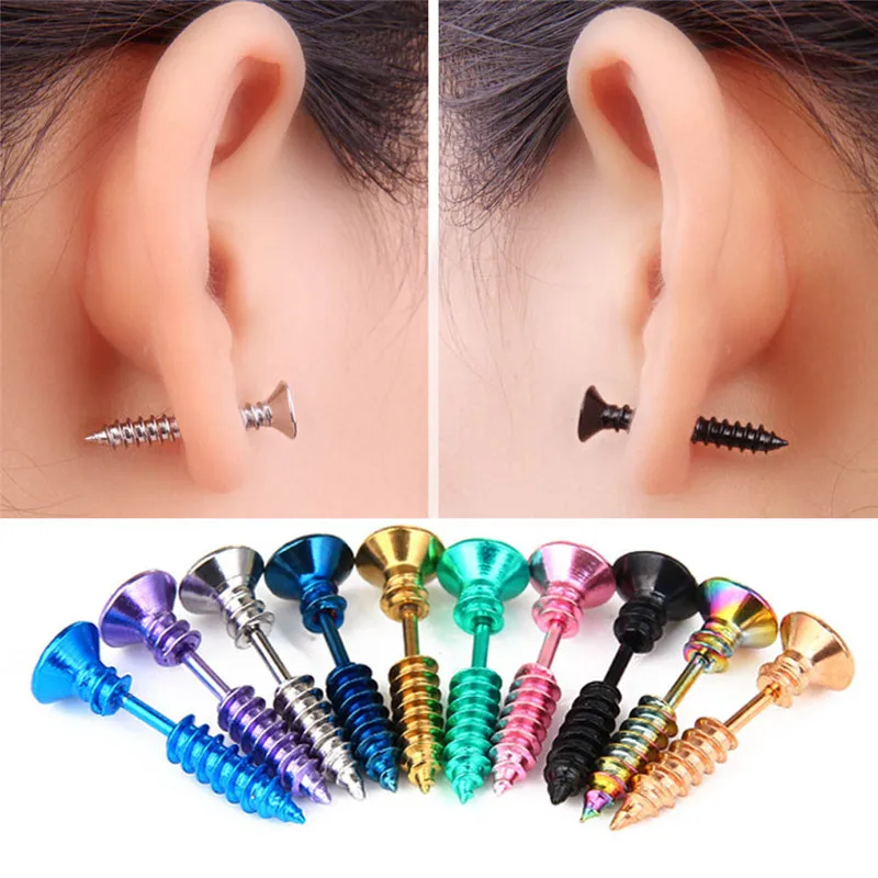1PC Simple Earrings Halloween Prank Titanium Steel Screw Piercing Stud Stainless Steel Earrings STUD EARRINGS JEWELRY
1PC Simple Earrings Halloween Prank Titanium Steel Screw Piercing Stud Stainless Steel Earrings STUD EARRINGS JEWELRY
