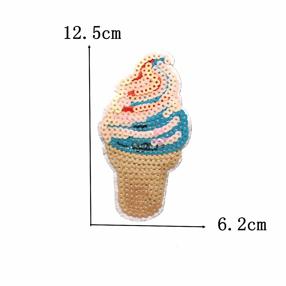 WUYUCONG Ice Cream Patch Iron on Sequined Patches for Clothes Backpack Shoes Photo DIY Motif Decoration Accessories 5PCS/lot
WUYUCONG Ice Cream Patch Iron on Sequined Patches for Clothes Backpack Shoes Photo DIY Motif Decoration Accessories 5PCS/lot