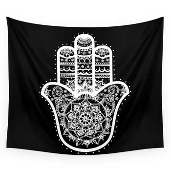Black & White Hamsa Hand Wall Tapestry Wedding Party Gift Bedspread Beach Towel Yoga Picnic Mat
Black & White Hamsa Hand Wall Tapestry Wedding Party Gift Bedspread Beach Towel Yoga Picnic Mat