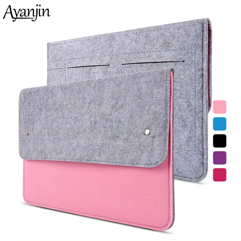 Hot 11 13 14 15.4 15.6 Fashion Wool Felt Laptop Bag Pouch Case for Macbook Lenovo Dell Notebook Cover for Macbook Air 13 Sleeve
Hot 11 13 14 15.4 15.6 Fashion Wool Felt Laptop Bag Pouch Case for Macbook Lenovo Dell Notebook Cover for Macbook Air 13 Sleeve