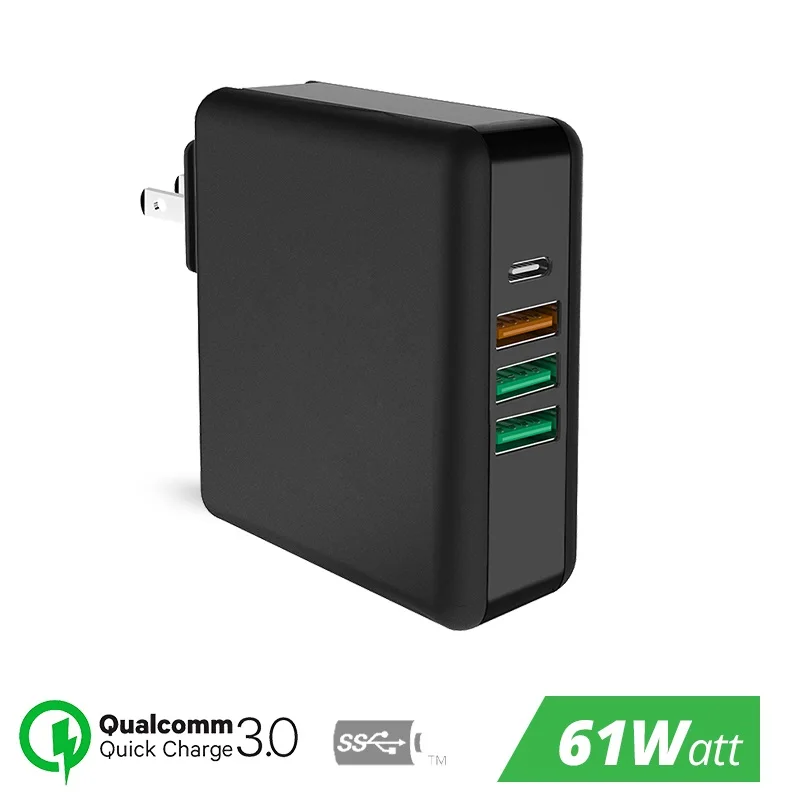 Фото 61 Вт USB Type C универсальное быстрое зарядное устройство Quick Charge 3 0 - купить