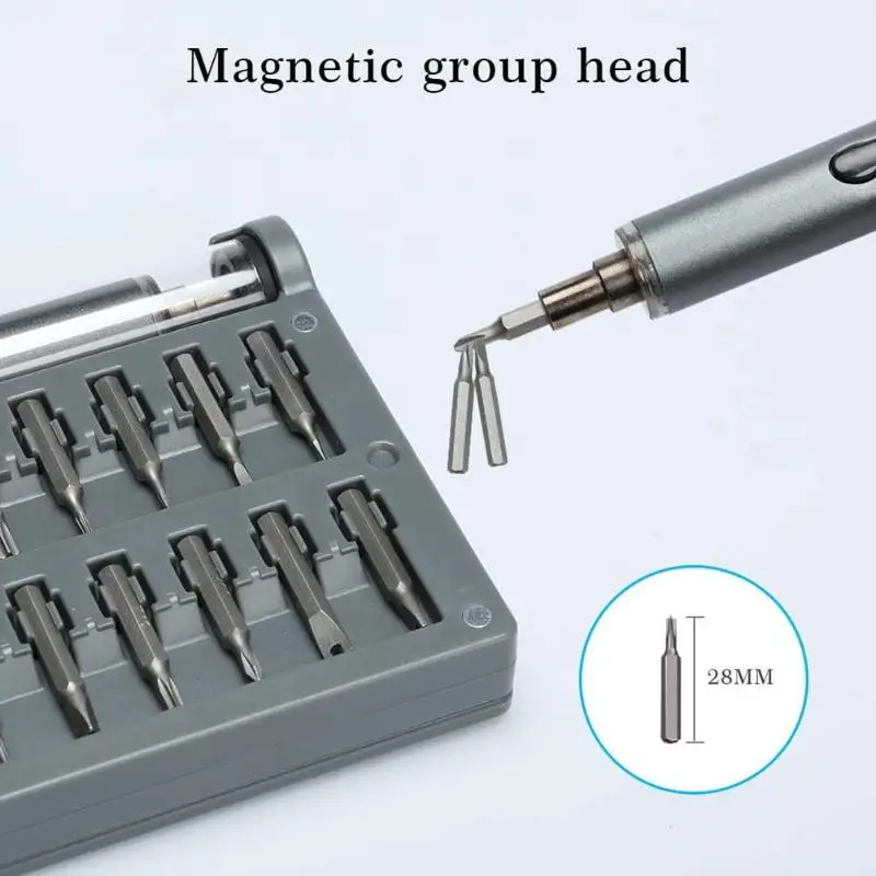 59 in 1 Micro USB Charging Mini Electric Screw Repair Driver Cordless Magnetic Electric Screwdriver Bit Set
59 in 1 Micro USB Charging Mini Electric Screw Repair Driver Cordless Magnetic Electric Screwdriver Bit Set