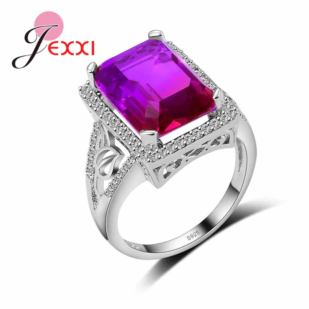 Unique Design Pink Square Big CZ Rings For Women Fashion Statement 925 Sterling Silver Jewelry Size 6 7 8 9 10
Unique Design Pink Square Big CZ Rings For Women Fashion Statement 925 Sterling Silver Jewelry Size 6 7 8 9 10