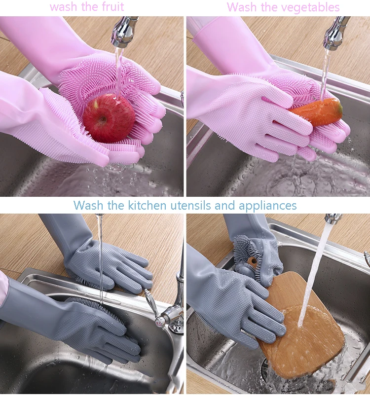 Kitchen Silicone Cleaning Gloves Magic Silicone Dish Washing Gloves For Household Silicone Scrubber Rubber Dishwashing Gloves
Kitchen Silicone Cleaning Gloves Magic Silicone Dish Washing Gloves For Household Silicone Scrubber Rubber Dishwashing Gloves