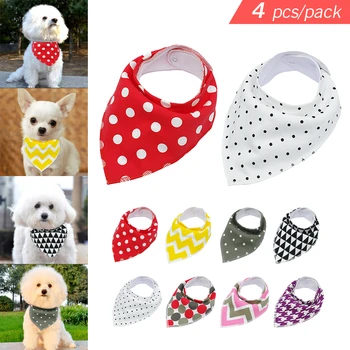 Didog Dog Bandana Pet Bandanas Collar Scarf Puppy Neckerchief Small Medium Large Dogs Accessories 4 PCS/PACK
Didog Dog Bandana Pet Bandanas Collar Scarf Puppy Neckerchief Small Medium Large Dogs Accessories 4 PCS/PACK