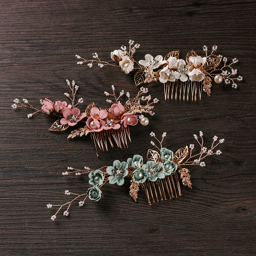 1pc Fashion Luxury Blue Flower Hair Combs Headdress Prom Bridal Wedding Hair Accessories Gold Leaves Hair Jewelry Hair Pins
1pc Fashion Luxury Blue Flower Hair Combs Headdress Prom Bridal Wedding Hair Accessories Gold Leaves Hair Jewelry Hair Pins