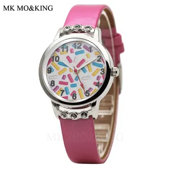 Creative Candy Cartoon Children's Watch Leather Rhinestone Girl Clock Boy Quartz Sports Watch Montres kol saati reloj relogio
Creative Candy Cartoon Children's Watch Leather Rhinestone Girl Clock Boy Quartz Sports Watch Montres kol saati reloj relogio