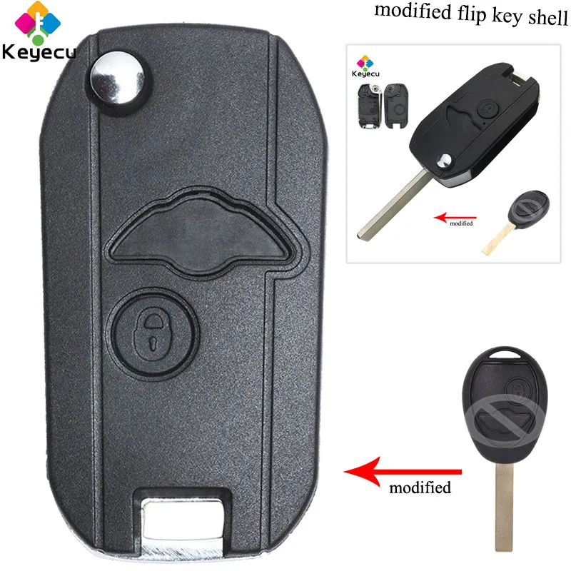 KEYECU Replacement Modified Folding Remote Key Shell Case With 2 Buttons - FOB for BMW Mini Cooper S R50 R53 2002 2003 2004 2005
KEYECU Replacement Modified Folding Remote Key Shell Case With 2 Buttons - FOB for BMW Mini Cooper S R50 R53 2002 2003 2004 2005