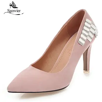 Sgesvier Autumn New Woman High Heels Women Pumps Hollow Stiletto Thin Heel Pointed Toe High Heels Wedding Shoes Woman B372 
Sgesvier Autumn New Woman High Heels Women Pumps Hollow Stiletto Thin Heel Pointed Toe High Heels Wedding Shoes Woman B372