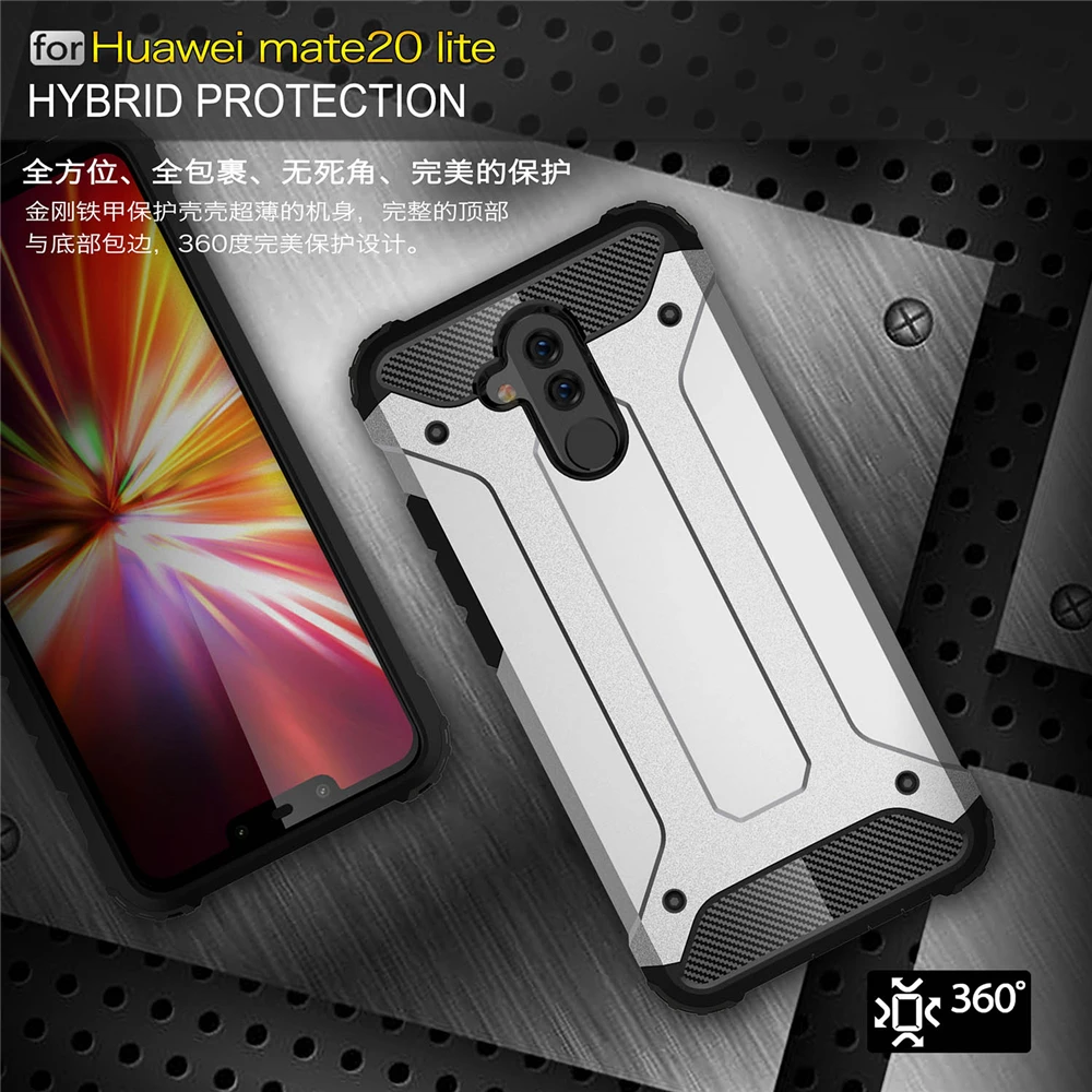 Silicone Cover Rubber Armor Shell Hard Case For Huawei Mate20Lite