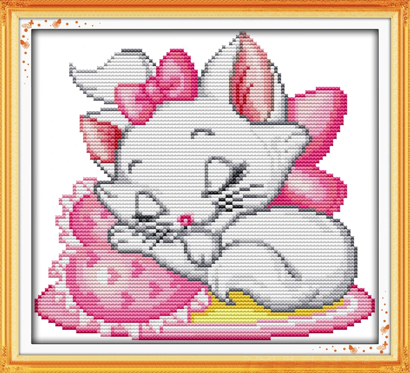 Pink cat(2) cross stitch kit cartoon 14ct 11ct count print canvas stitches embroidery DIY handmade needlework plus
Pink cat(2) cross stitch kit cartoon 14ct 11ct count print canvas stitches embroidery DIY handmade needlework plus