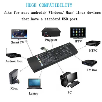 New Wireless Backlit Air Mouse Remote Keyboard 2.4G Infrared Learning For Xbox PC TV Android Box Smart TV HTPC Windows Mac DOM6
New Wireless Backlit Air Mouse Remote Keyboard 2.4G Infrared Learning For Xbox PC TV Android Box Smart TV HTPC Windows Mac DOM6