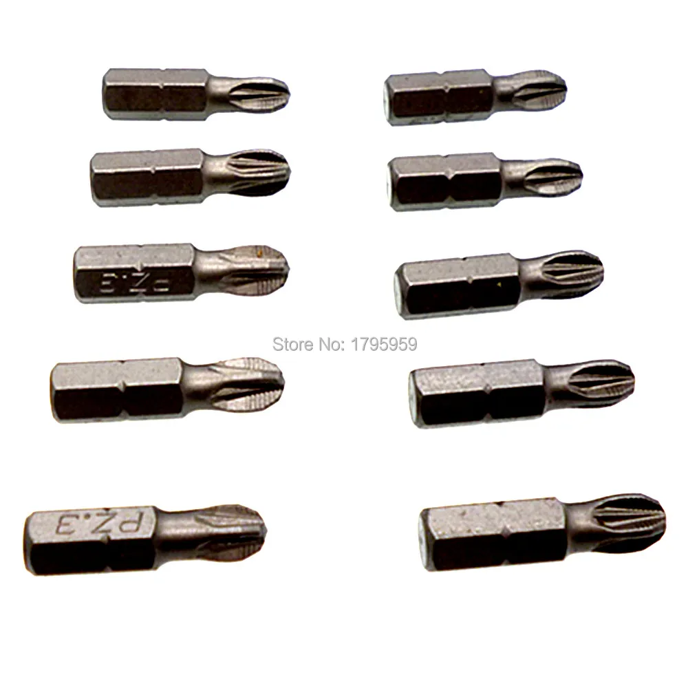 1/4" 6.35mm Hex Shank Screwdriver Bit PZ1 PZ2 PZ3 25mm Long Impact Driver Pozidriv Magnetic Screwdriver Insert Bit 10 Piece Set
1/4" 6.35mm Hex Shank Screwdriver Bit PZ1 PZ2 PZ3 25mm Long Impact Driver Pozidriv Magnetic Screwdriver Insert Bit 10 Piece Set