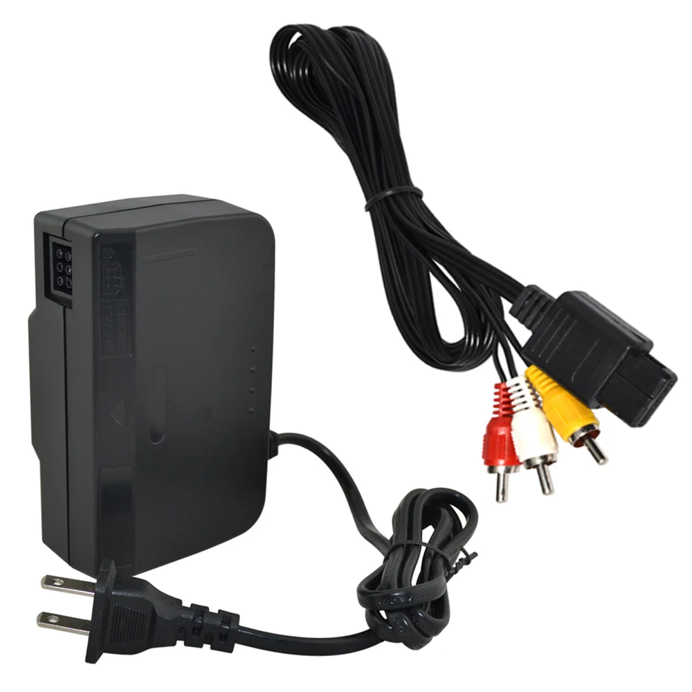 xunbeifang AC Adapter Power Supply for Nintendo for N64 Power Cord Cable US Plug with AV cable
xunbeifang AC Adapter Power Supply for Nintendo for N64 Power Cord Cable US Plug with AV cable