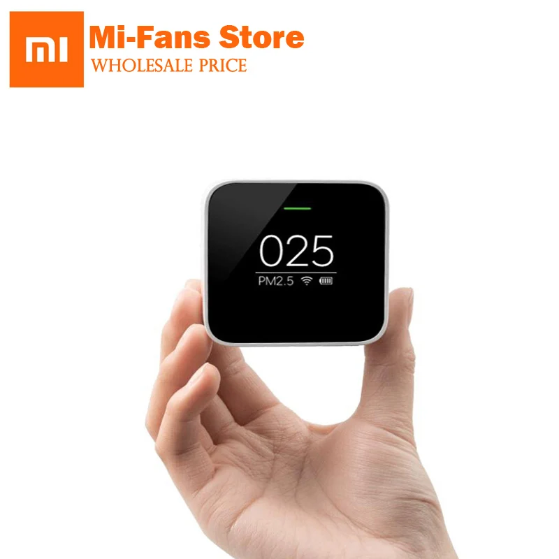 Original Xiaomi Smart PM2.5 Air Detector Portable OLED screen 2.4GHZ Use Wifi With Air Purifier Air Quality Monitoring
Original Xiaomi Smart PM2.5 Air Detector Portable OLED screen 2.4GHZ Use Wifi With Air Purifier Air Quality Monitoring