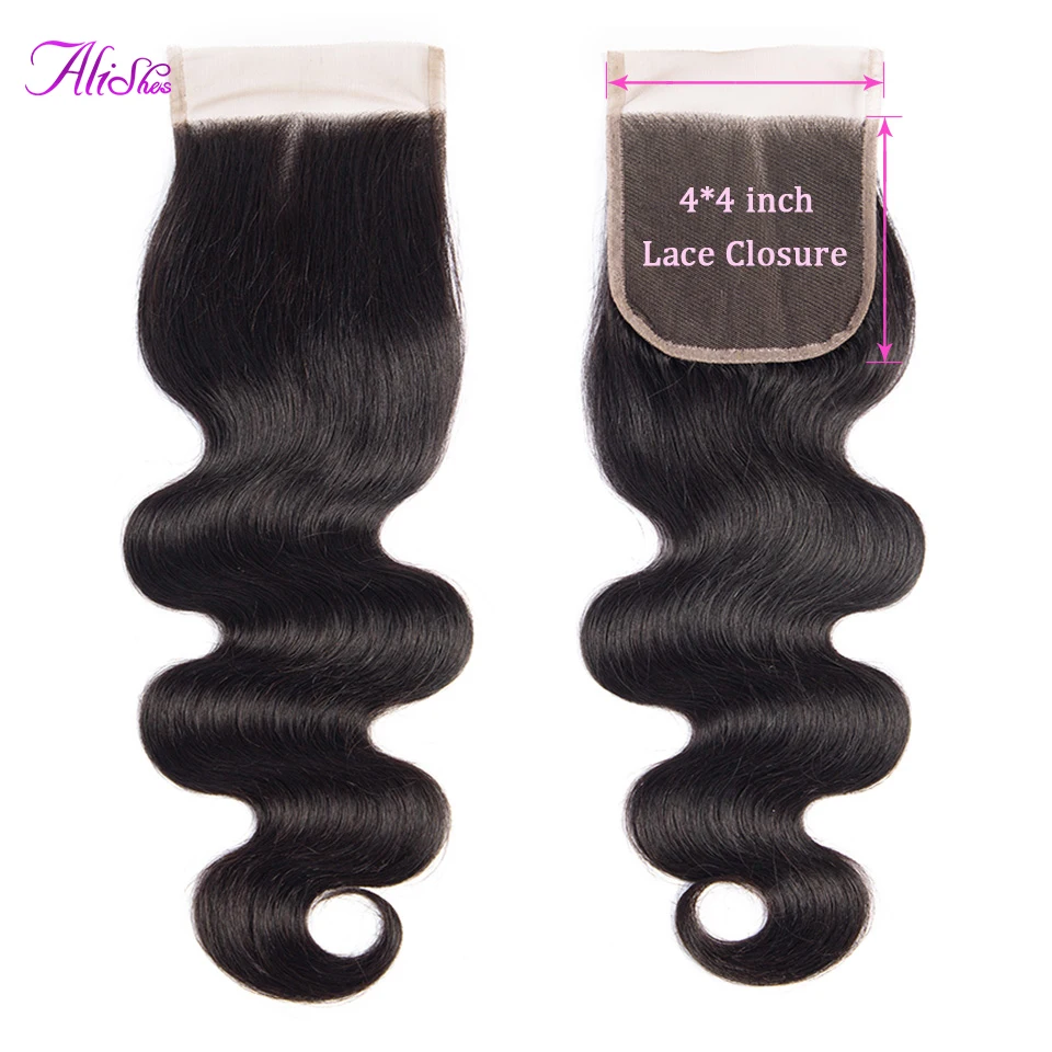 Alishes Hair Brazilian Body Wave Lace Closure 4x4 Remy Human Hair Closure With Baby Hair 8-20inch Free Shipping
Alishes Hair Brazilian Body Wave Lace Closure 4x4 Remy Human Hair Closure With Baby Hair 8-20inch Free Shipping