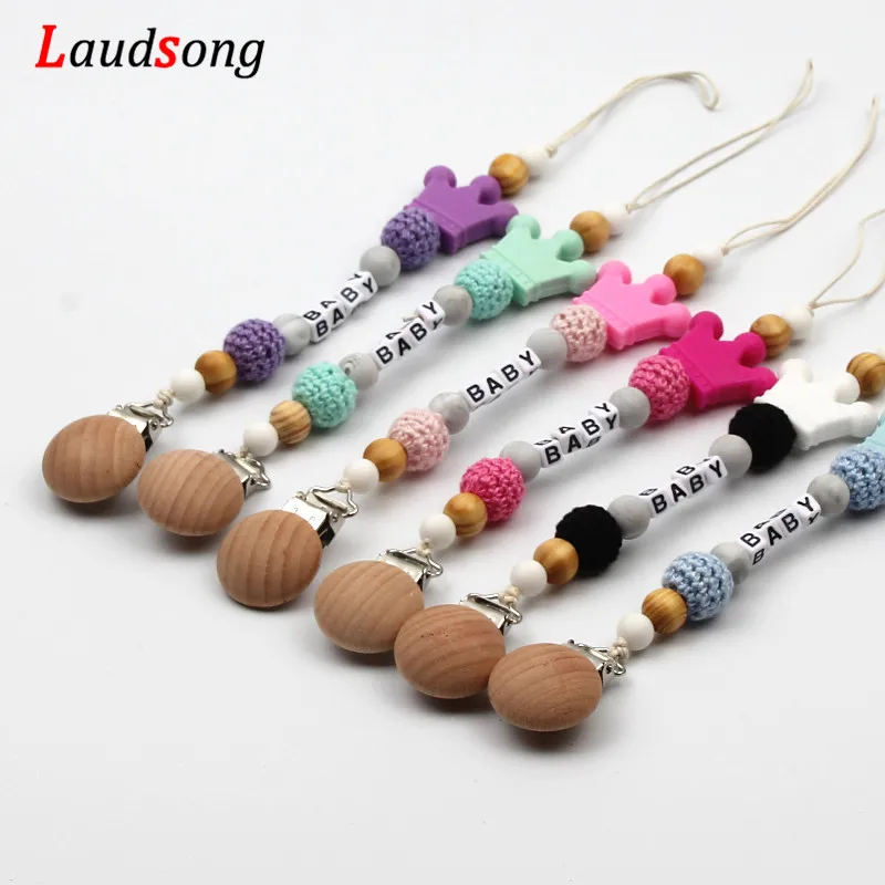 Handmade Silicone Crown Pacifier Chains Safe Teething Chain Baby Eco-friendly Pacifier Clips Holder Chain DIY
Handmade Silicone Crown Pacifier Chains Safe Teething Chain Baby Eco-friendly Pacifier Clips Holder Chain DIY