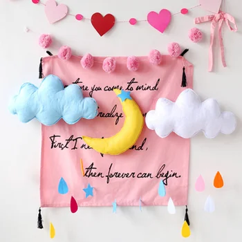 Baby Newborn Sleeping Room Hanging Raining Clouds Moon Shape Pillow Baby Kid Bed Room Decoration Princess Photograph Toys
Baby Newborn Sleeping Room Hanging Raining Clouds Moon Shape Pillow Baby Kid Bed Room Decoration Princess Photograph Toys