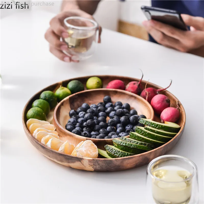 Wooden snack plate dessert dish round Bowls Dried fruit tray fruit plate with Wooden pallets Traditional Chinese trays
Wooden snack plate dessert dish round Bowls Dried fruit tray fruit plate with Wooden pallets Traditional Chinese trays