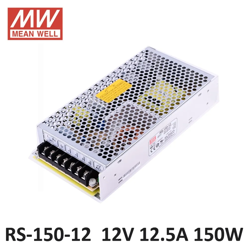 DC Power Source 12V 12.5A 150W Meanwell RS-150-12 Switching Power Supply Driver for LED Strip AC 110/220V Input to DC 12V PSU
DC Power Source 12V 12.5A 150W Meanwell RS-150-12 Switching Power Supply Driver for LED Strip AC 110/220V Input to DC 12V PSU