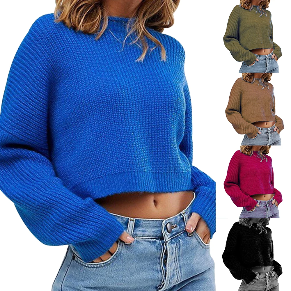 2019 Autumn Loose Crop Sweaters For Women Casual Solid Knitwear Short Pullover O Neck Long Sleeve Autumn Sweater Coat Streetwear
2019 Autumn Loose Crop Sweaters For Women Casual Solid Knitwear Short Pullover O Neck Long Sleeve Autumn Sweater Coat Streetwear