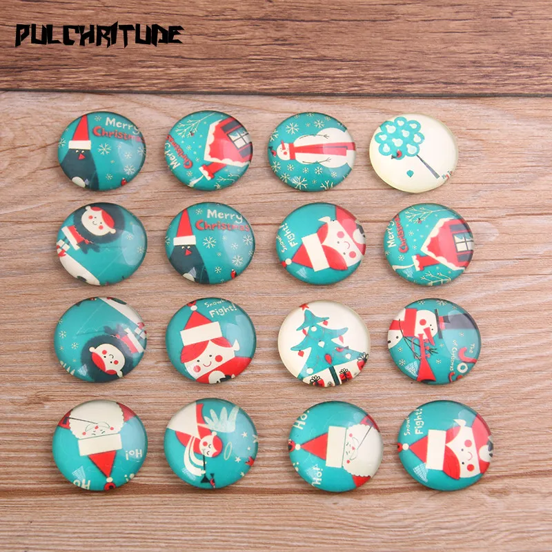 PULCHRITUDE 6pcs Mix Christmas Tree Snowman Pattern Round Glass Cabochon 20mm 25mm Dome Flat Back DIY Jewelry Finding
PULCHRITUDE 6pcs Mix Christmas Tree Snowman Pattern Round Glass Cabochon 20mm 25mm Dome Flat Back DIY Jewelry Finding