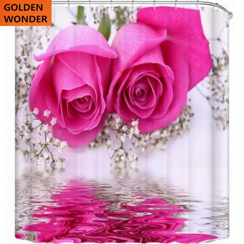 Free Shipping New Design Rose Flower Shower Curtain Bathroom Curtain Data Printing Cortina Polyester Water-proof Home Garden
Free Shipping New Design Rose Flower Shower Curtain Bathroom Curtain Data Printing Cortina Polyester Water-proof Home Garden