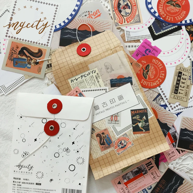 100 Sheets/pack Vintage Label Craft paper Self-adhesive background stickers for Scrapbooking/ DIY Crafts/ Card Making Decoration
100 Sheets/pack Vintage Label Craft paper Self-adhesive background stickers for Scrapbooking/ DIY Crafts/ Card Making Decoration