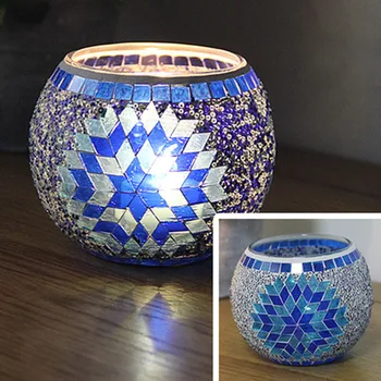 Glass Floral Candlestick Mosaic Candle Holder Candle Light Lamp Fit Romantic Lovers Candlelight Dinner Supply Home Decoration
Glass Floral Candlestick Mosaic Candle Holder Candle Light Lamp Fit Romantic Lovers Candlelight Dinner Supply Home Decoration