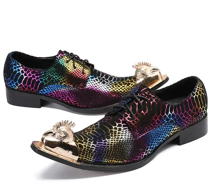 Eunice Choo Mixed Colors Prints Lace Up Party Derby Shoes Lace Up Animal Carved Metal Toe Shoes Nightclub Men Leather Shoes
Eunice Choo Mixed Colors Prints Lace Up Party Derby Shoes Lace Up Animal Carved Metal Toe Shoes Nightclub Men Leather Shoes